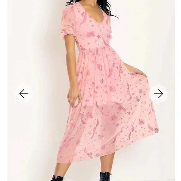 NWT - Blackmilk Harry Potter Owl Magic Midaxi Dress - Medium - Picture 3 of 3